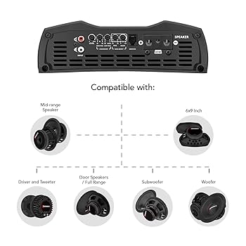 タランプスMD5000、BOSS3000W 2チャンアンプ Taramps カーオーディオアンプ MD5000 2Ω 1ch 5000W : Casa Do
